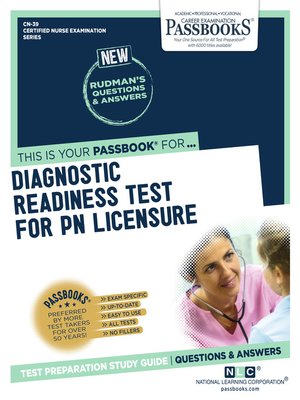 cover image of DIAGNOSTIC READINESS TEST FOR PN LICENSURE